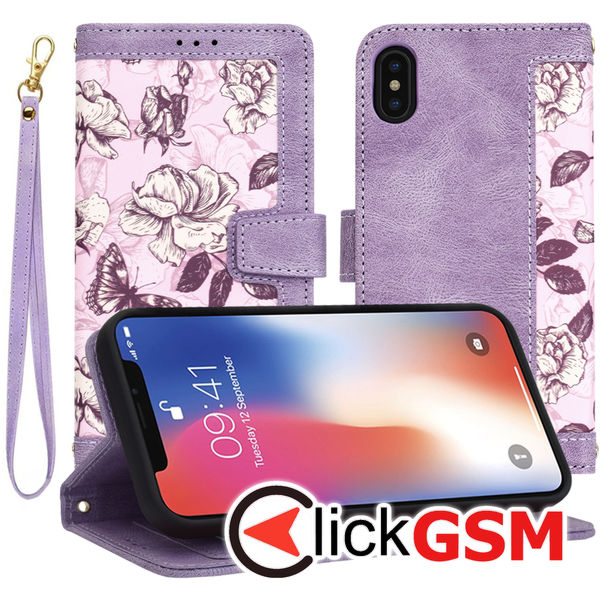 Techsuit - FlipCraft - iPhone X / XS - Mysterious Purple