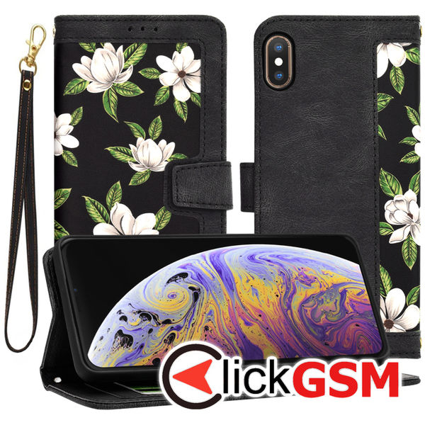 Techsuit - FlipCraft - iPhone XS Max - Flowers of the Dawn