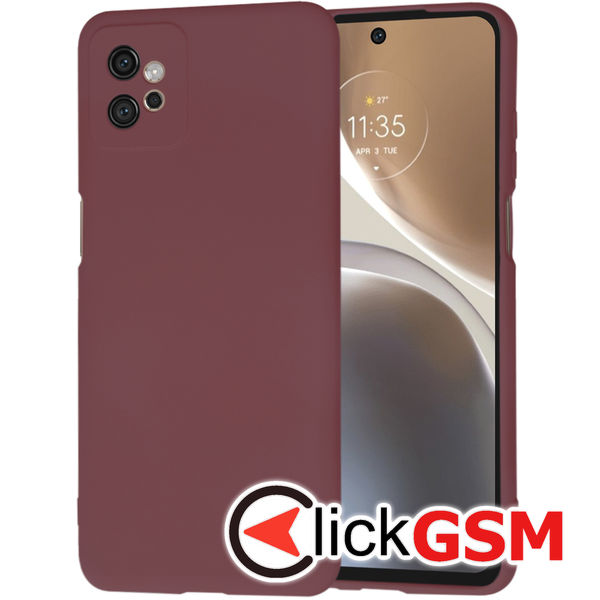Techsuit - SoftFlex - Motorola Moto G32 - Plum Red