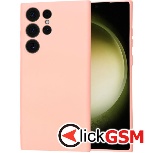 Techsuit - SoftFlex - Samsung Galaxy S23 Ultra - Chalk Pink
