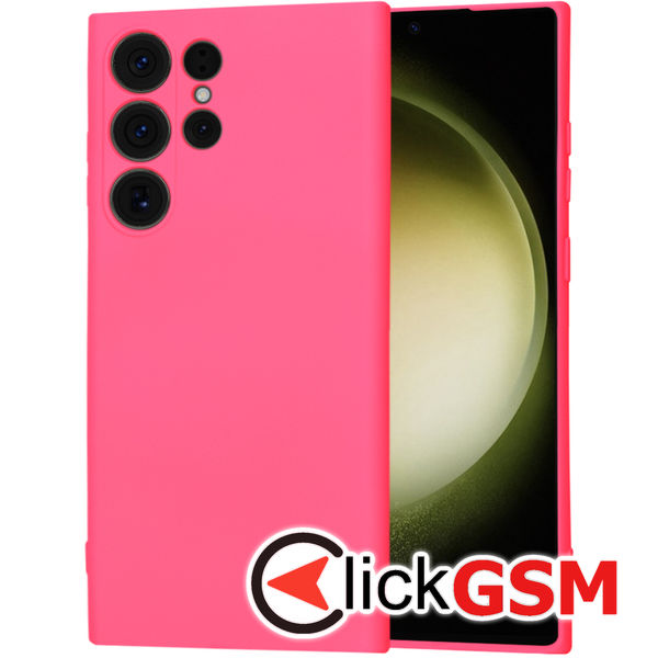 Techsuit - SoftFlex - Samsung Galaxy S23 Ultra - Hot Pink