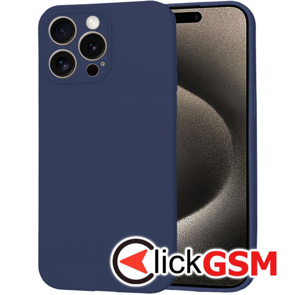 Techsuit - SoftFlex - iPhone 15 Pro Max - Navy Blue