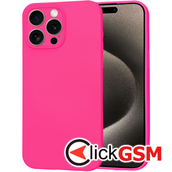 Techsuit - SoftFlex - iPhone 15 Pro Max - Hot Pink