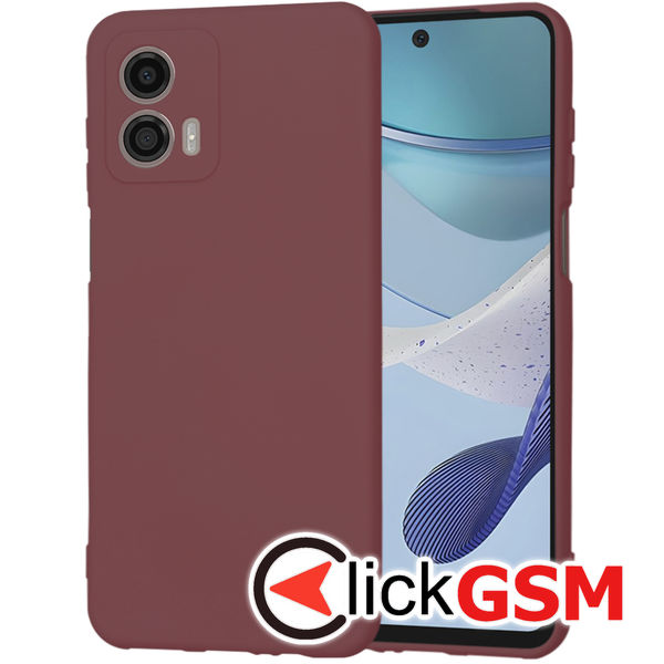 Techsuit - SoftFlex - Motorola Moto G53 - Plum Red