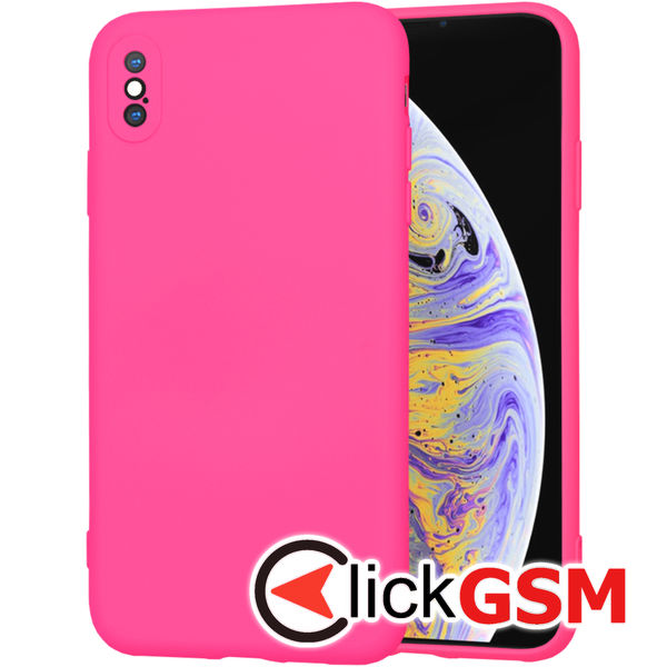 Techsuit - SoftFlex - iPhone XS Max - Hot Pink