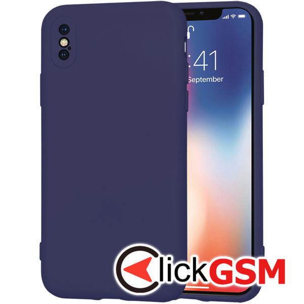 Techsuit - SoftFlex - iPhone X / XS - Navy Blue