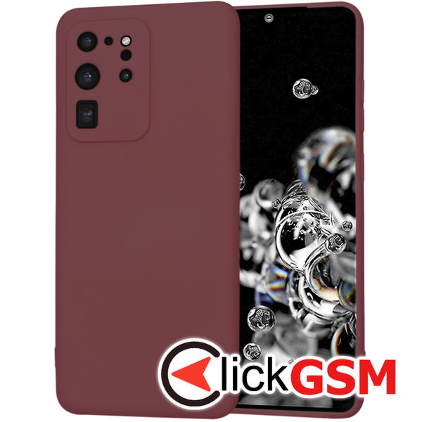 Techsuit - SoftFlex - Samsung Galaxy S20 Ultra 4G / S20 Ultra 5G - Plum Red