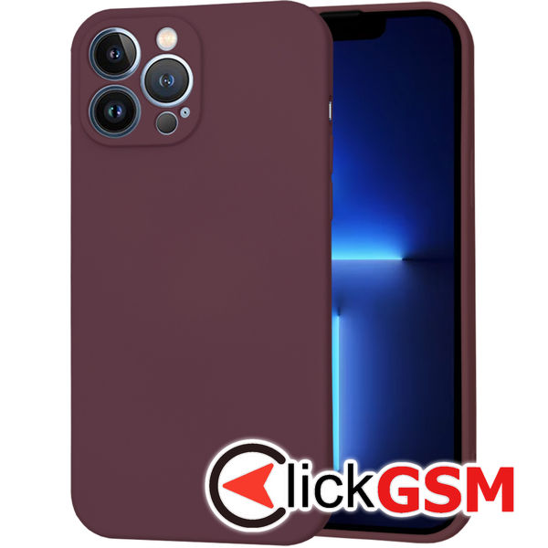 Techsuit - SoftFlex - iPhone 13 Pro Max - Plum Red