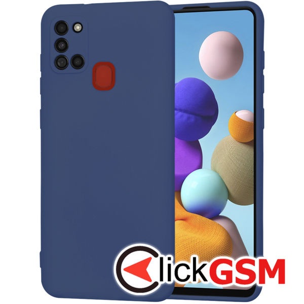 Techsuit - SoftFlex - Samsung Galaxy A21s - Navy Blue