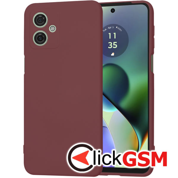 Techsuit - SoftFlex - Motorola Moto G54 Power Edition / G64  - Plum Red