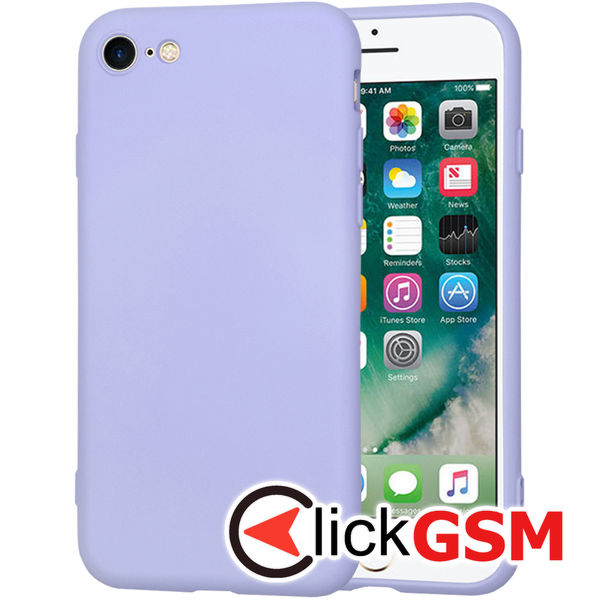 Techsuit - SoftFlex - iPhone 7 / iPhone 8 / iPhone SE 2, SE 2020 / iPhone SE 3, SE 2022 - Light Purple