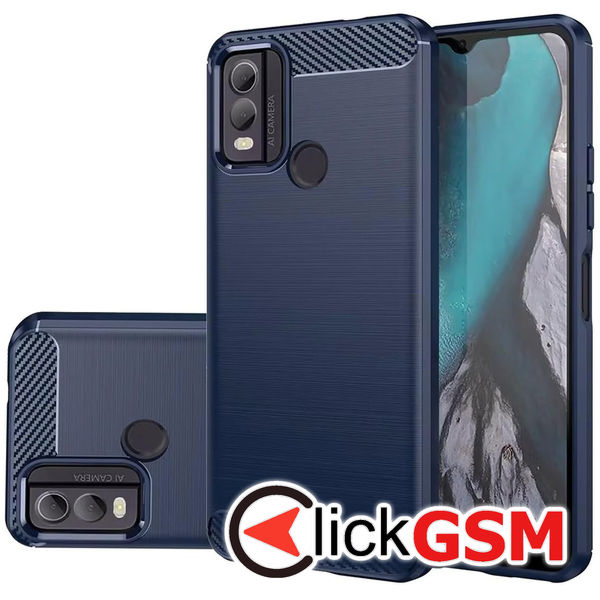 Techsuit - Carbon Silicone - Nokia C22 - Blue