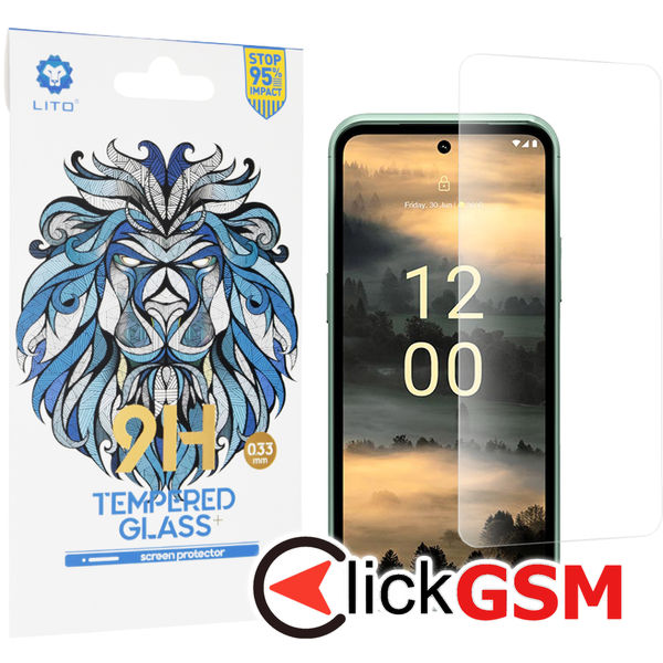 Lito - 2.5D Classic Glass - Nokia XR21 - Clear