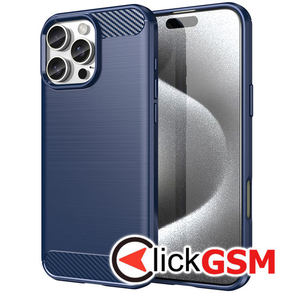 Techsuit - Carbon Silicone - iPhone 16 Pro Max - Blue