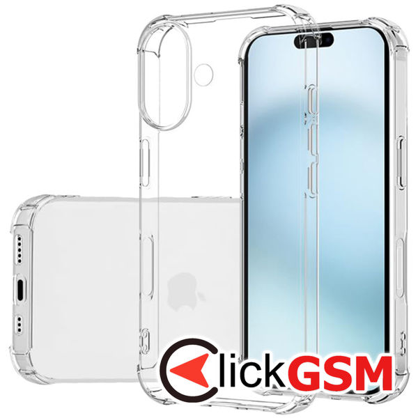 Techsuit - Shockproof Clear Silicone - iPhone 16 Plus - Clear