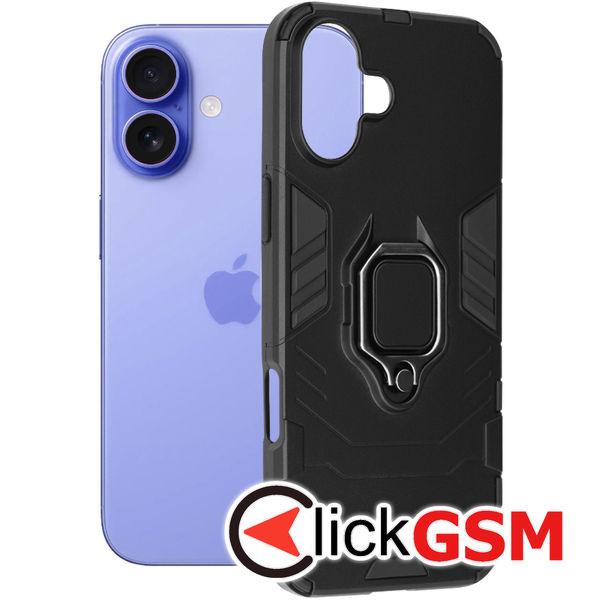 Techsuit - Silicone Shield - iPhone 16 - Black
