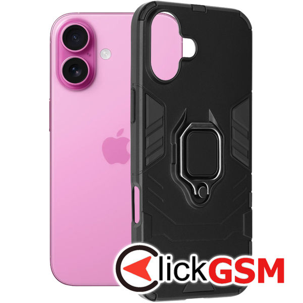 Techsuit - Silicone Shield - iPhone 16 Plus - Black