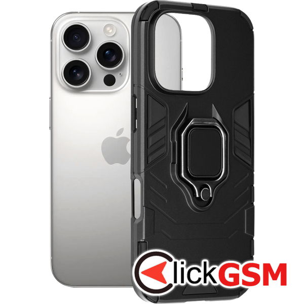 Techsuit - Silicone Shield - iPhone 16 Pro - Black
