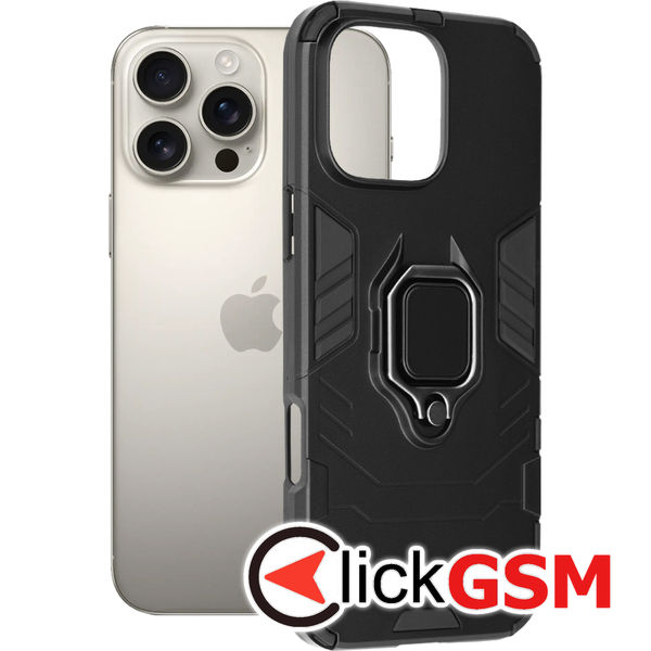 Techsuit - Silicone Shield - iPhone 16 Pro Max - Black