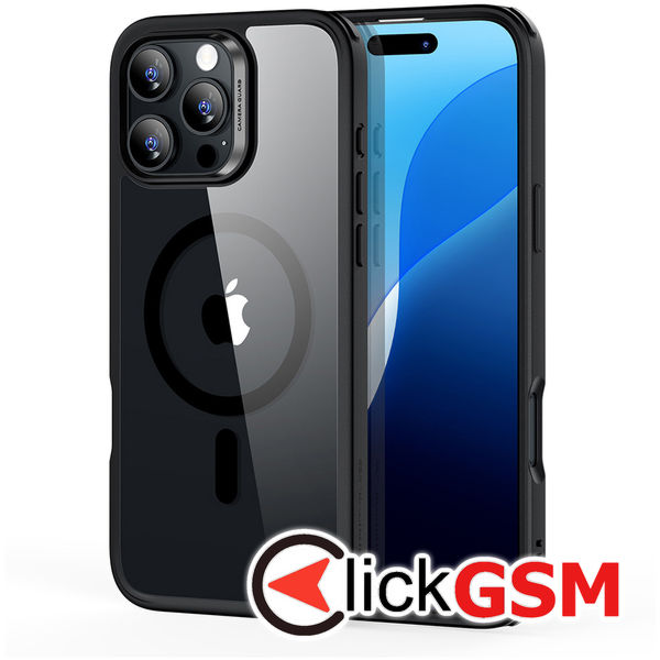 ESR - Classic Hybrid HaloLock - iPhone 16 Pro - Clear Black