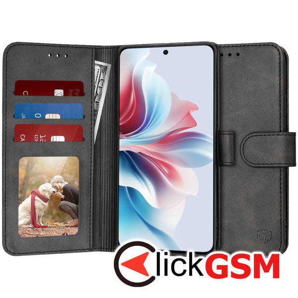 Techsuit - Diary Book - Oppo Reno11 F - Black