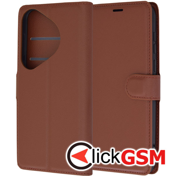 Techsuit - Leather Folio - Huawei Pura 70 - Brown
