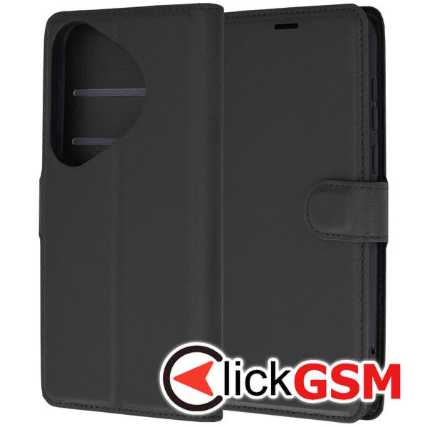 Techsuit - Leather Folio - Huawei Pura 70 Pro - Black