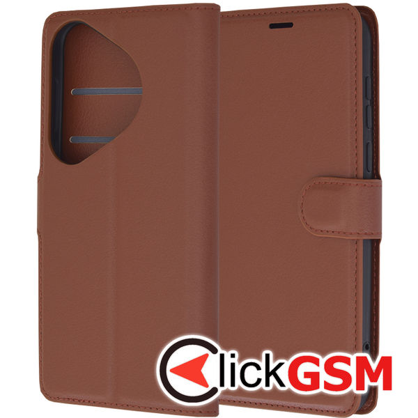 Techsuit - Leather Folio - Huawei Pura 70 Pro - Brown