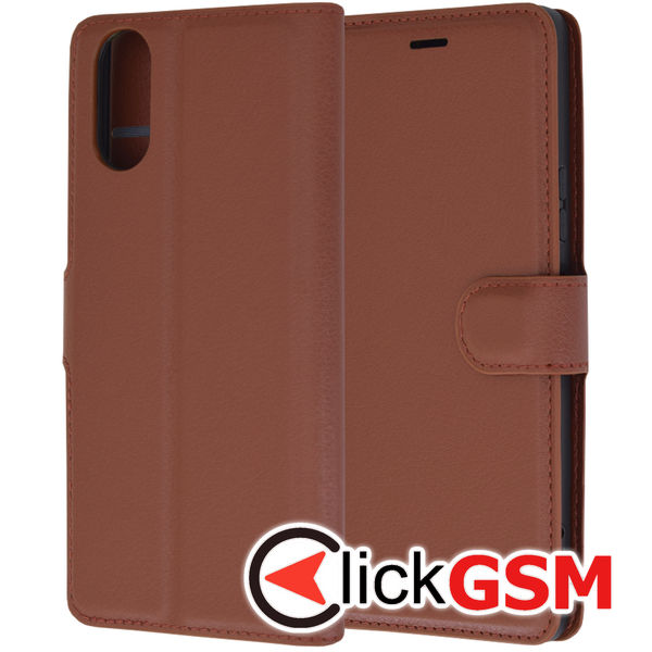 Techsuit - Leather Folio - Sony Xperia 10 VI - Brown