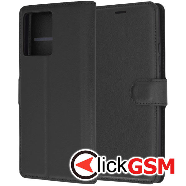 Techsuit - Leather Folio - Motorola Edge 50 Ultra - Black