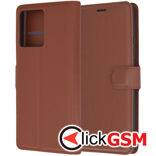 Techsuit - Leather Folio - Motorola Edge 50 Ultra - Brown
