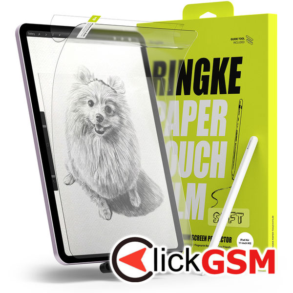 Ringke - Paper Touch Film Soft - iPad Air 11?(2024) - Matte Clear