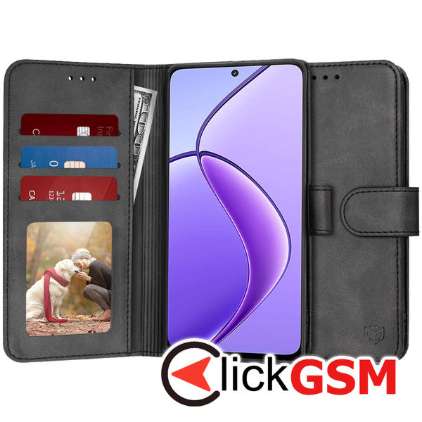 Techsuit - Diary Book - Realme 12 / 12x - Black