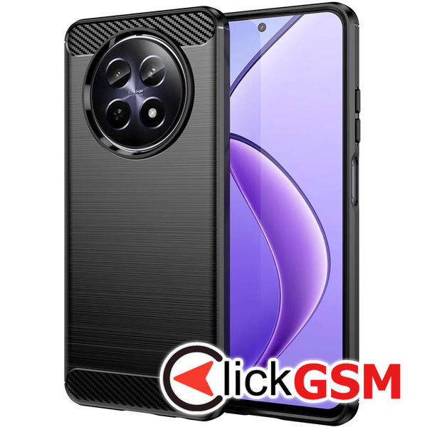 Techsuit - Carbon Silicone - Realme 12 / 12x - Black