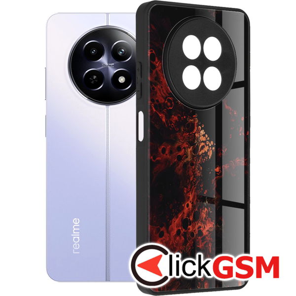 Techsuit - Glaze Series - Realme 12 / 12x - Red Nebula