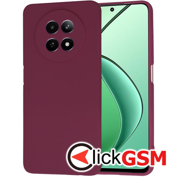 Techsuit - SoftFlex - Realme 12 / 12x - Plum Red