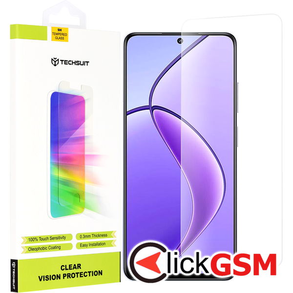 Techsuit - Clear Vision Glass - Realme 12 / 12x - Transparent