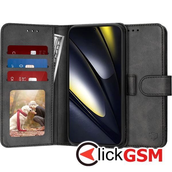 Techsuit - Diary Book - Xiaomi Poco F6 - Black