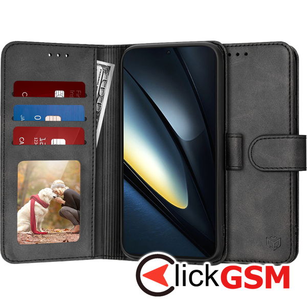 Techsuit - Diary Book - Xiaomi Poco F6 Pro - Black