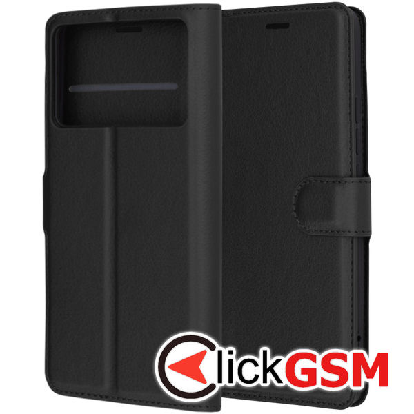 Techsuit - Leather Folio - Xiaomi Poco F6 Pro - Black
