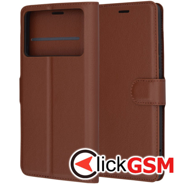 Techsuit - Leather Folio - Xiaomi Poco F6 Pro - Brown