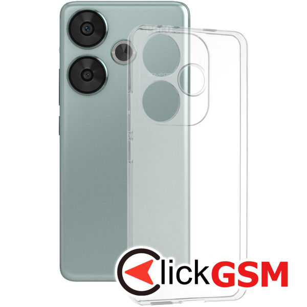 Techsuit - Clear Silicone - Xiaomi Poco F6 - Transparent