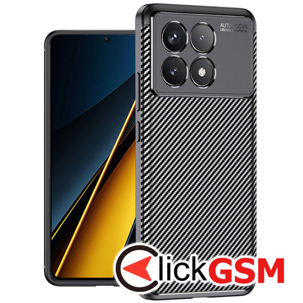 Techsuit - CarbonFiber - Xiaomi Poco F6 Pro - Black