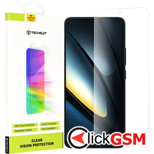 Techsuit - Clear Vision Glass - Xiaomi Poco F6 Pro - Transparent