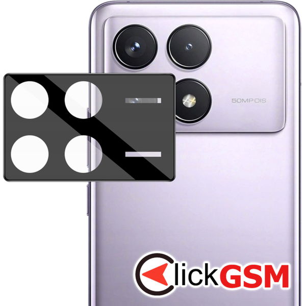 Techsuit - Full Camera Glass - Xiaomi Poco F6 Pro - Black