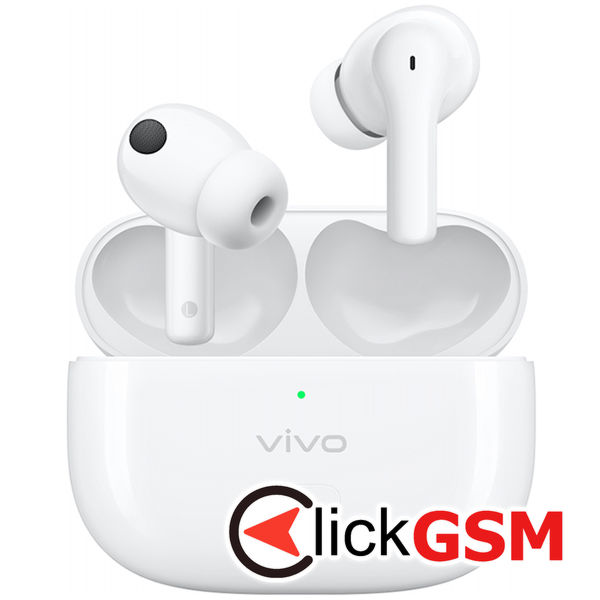 Vivo - Wireless Earbuds 2e (6020135) - Bluetooth 5.2, TWS, MultiPoint, Stereo DeepX 2.0 - White