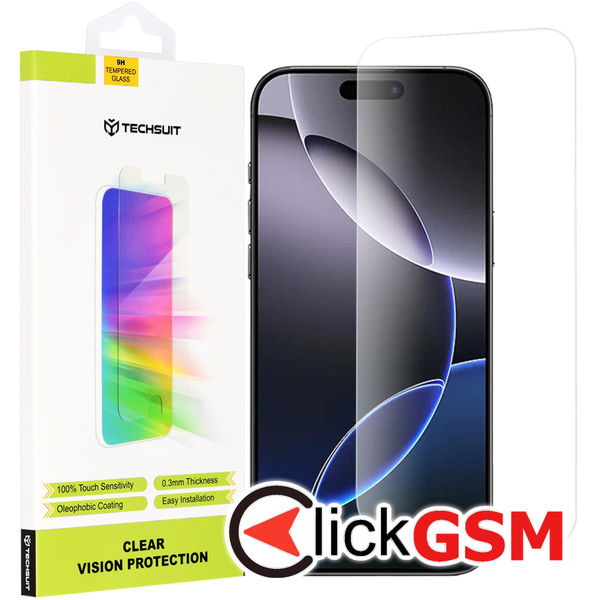 Techsuit - Clear Vision Glass - iPhone 16 Pro Max - Transparent