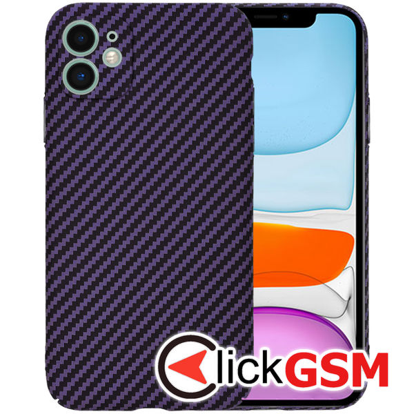 Techsuit - Carbonite FiberShell - iPhone 11 - Purple