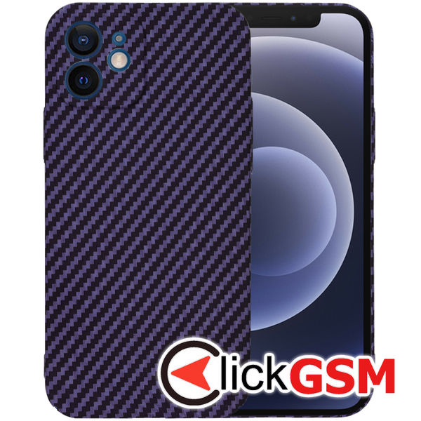 Techsuit - Carbonite FiberShell - iPhone 12 - Purple