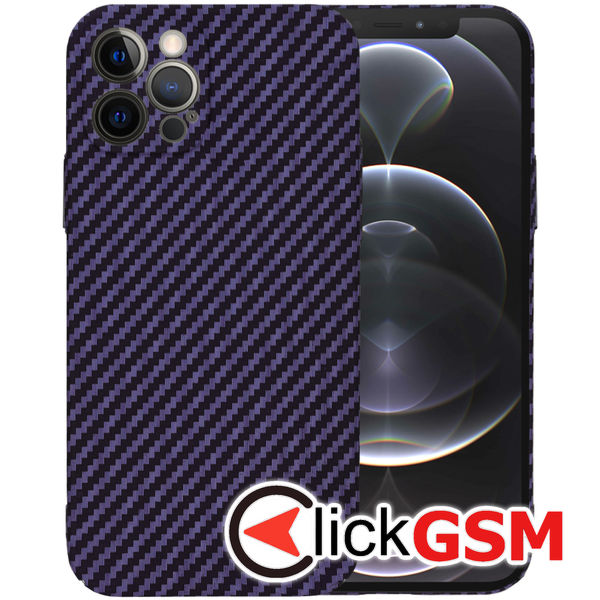 Techsuit - Carbonite FiberShell - iPhone 12 Pro - Purple